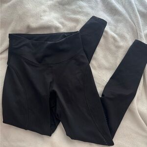 Black High-Waisted Fleece Leggings